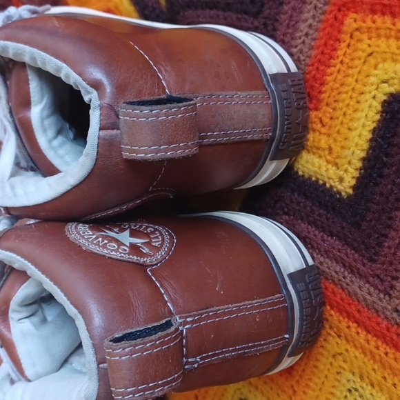 Chuck Taylor All Star Street Mid 'Pinecone’ Leather Sneakers Size 10 MSRP $160 - Picture 4 of 8